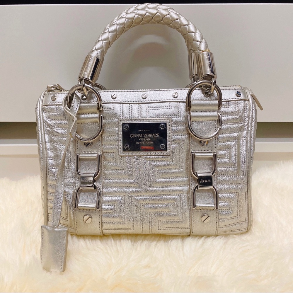 Ganni Versace couture top handle bag